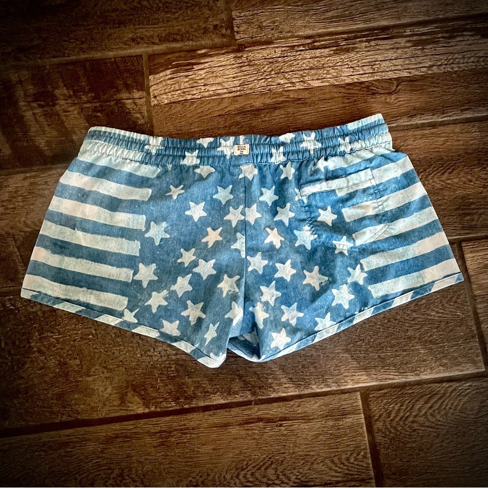 Billabong shades of blue Stars and Stripes swim shorts M - Picture 2 of 6